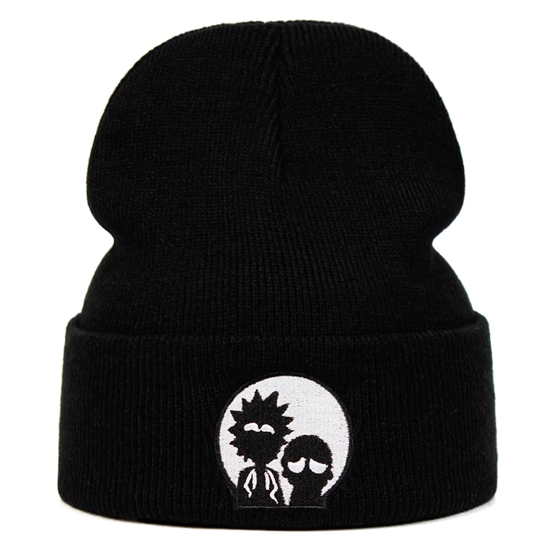 Rick Beanies Rick and шапка Морти эластичные брендовые теплые зимние унисекс вязанные шапочки Skullies US Animation Лыжная шапка