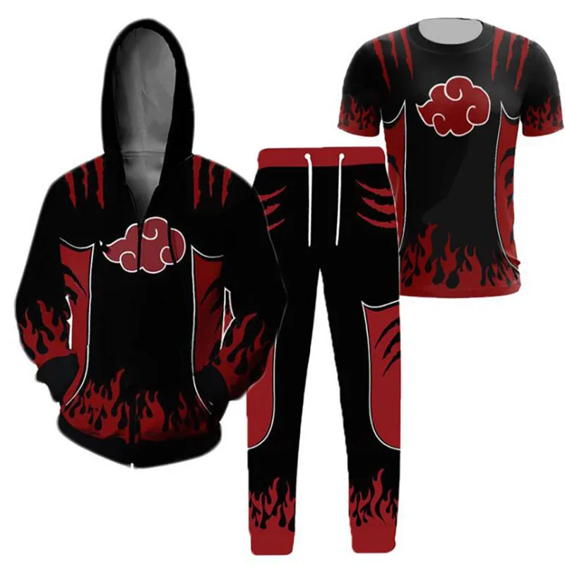 Аниме Акацуки Одежда Костюмы Куртки мужские Толстовки Кофты Узумаки Харуно