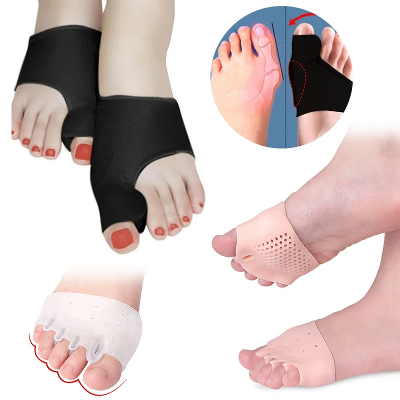 

2Pair Bone Thumb Feet Splint Straightener Bunion Corrector Pain Relief Orthopedic Hallux Valgus Toe Separator Foot Care Pedicure