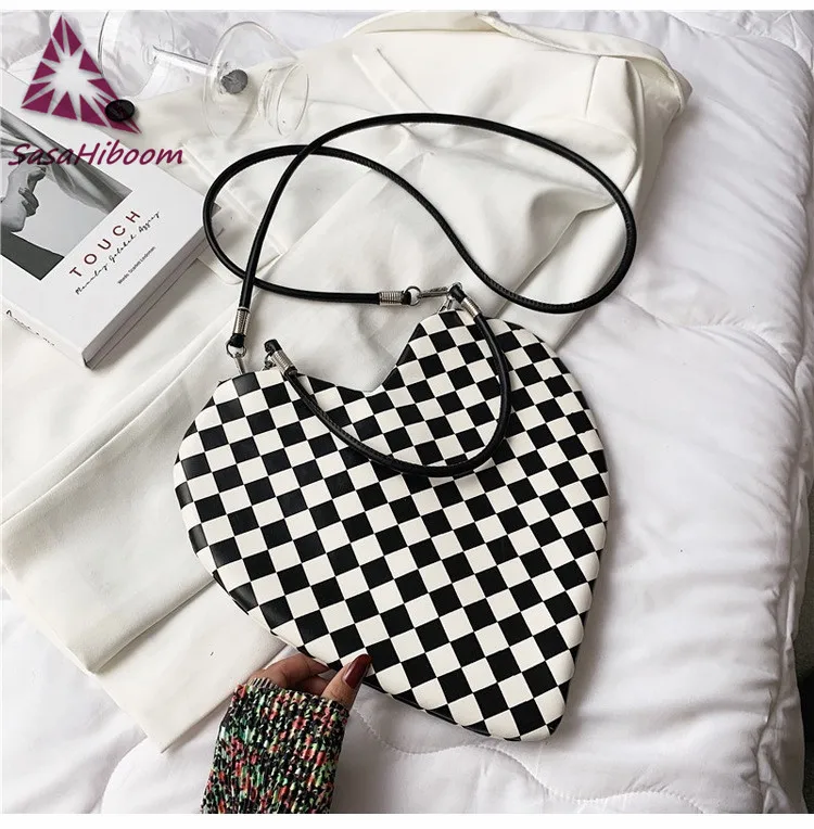 

Brand Heart Tote Bag For Women 2021 Stone Pattern PU Leather Crossbody Bags Female Small Shoulder Bags Cute Purse Handbags