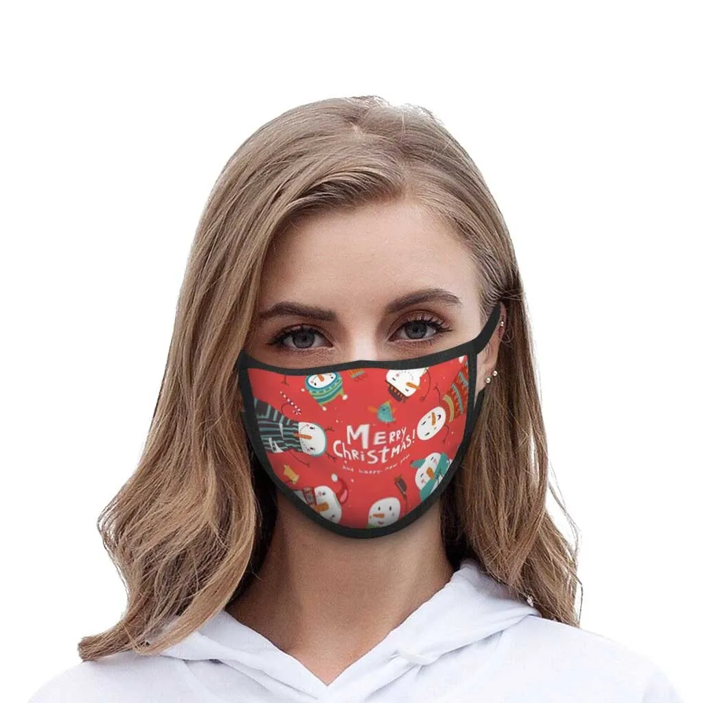 

Mascarillas Christmas Face Masks For Woman And Men Cartoon Printed Reusable Washable Outdoor Breathable Face Mask Mscara