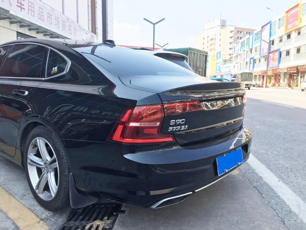 Спойлер для Volvo S90 2018 2019 спойлер ZSK из АБС пластика цветной задний