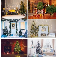 shuozhike christmas theme indoor photography background christmas tree fireplace children photo backdrops 21712 yxsd 05