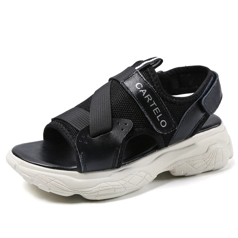 Сандалии CARTELO женские на толстой подошве повседневные пляжные туфли для