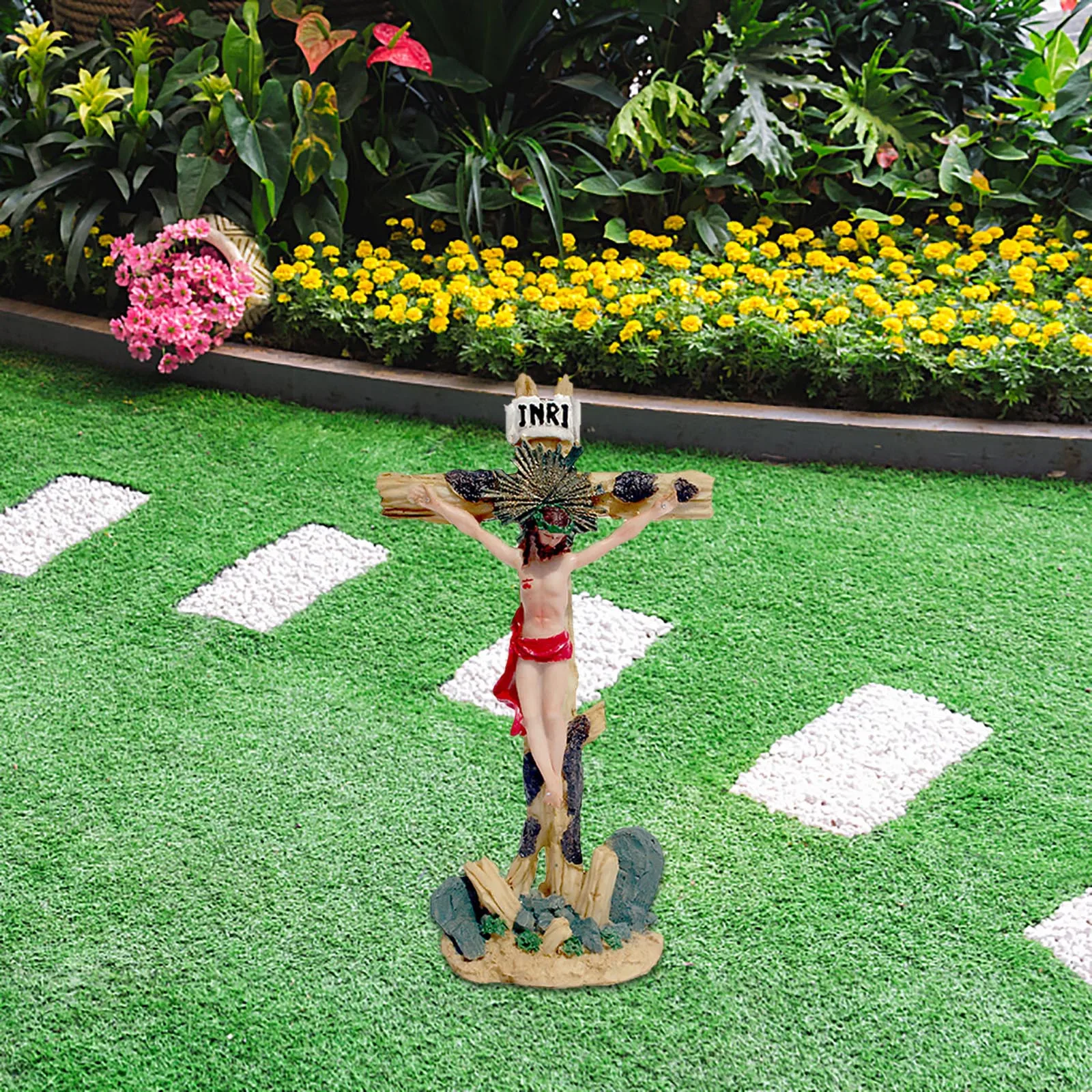 

Decompression Toys Good Friday Church Figure Statues Model Home Decorations Jesus Cross Resin Decoration Action Craft Hot Sales!