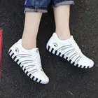 Кроссовки женские из искусственной кожи, легкие спортивные кроссовки, белые, для воркаута, тенниса, E-335