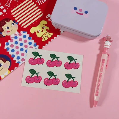 Kawaii Bear Pink Peach Decoration Sticker DIY Scrapbooking Label Diary Album Sticker Escolar Toy Sticker Cute Stationery - Цвет: D