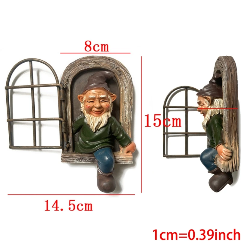 

Resin Naughty Garden Gnome Garden Statue Christmas Dress Up Garden Decoration Resin Gnome Christmas Resin Gnome