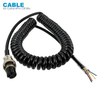 cm4 cb radio speaker mic microphone 4 pin cable for cobra pr550 pr3100 pr4000 mrhh100 car walkie talkie