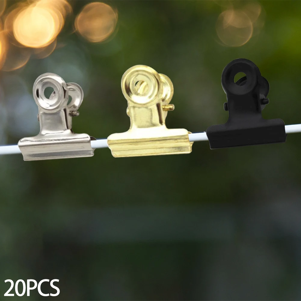 

20 шт. офисный металлический зажим, держатель для фотографий из нержавеющей стали, долговечный зажим для многоразовой бумаги для фотографий,...