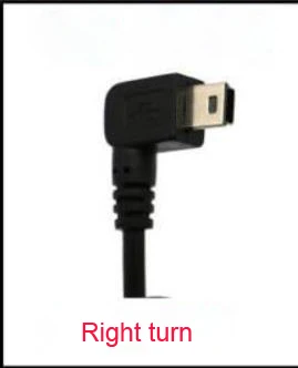 Right turn CHIZIYO 3,5 M мини-usb кабель для автомобиля Зарядное устройство DC преобразователя постоянного тока, 12 В, 24 В до 5 В, 2A для тахограф навигации низкая Напряжение защиты - Название цвета: Right turn