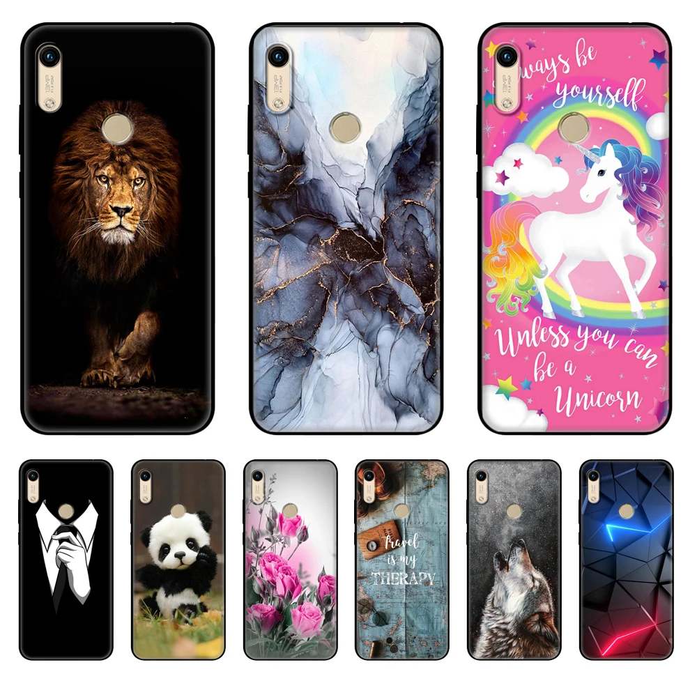 Чехол для Honor 8A huawei prime силиконовая Мягкая задняя крышка из ТПУ телефона Huawei