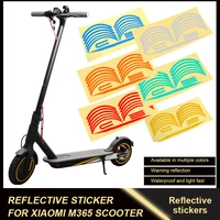 1set scooter reflective warning stickers for xiaomi mijia m365 pro electric scooter reflector waterproof pvc scooter accessories