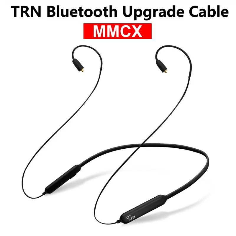 TRN MMCX Connector Роскошный HB1 беспроводной Bluetooth кабель HIFI наушники MMCX/2Pin/IE80 разъем Поддержка APTX для TRN V80/IM1 AS10 EBX M6 - Цвет: TRN MMCX Connector