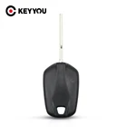 KEYYOU 40x транспондер Заготовка ключа замка зажигания автомобиля в виде ракушки чехол Замена Брелок Нет чип для Citroen для Peugeot 508 С HU83 лезвие