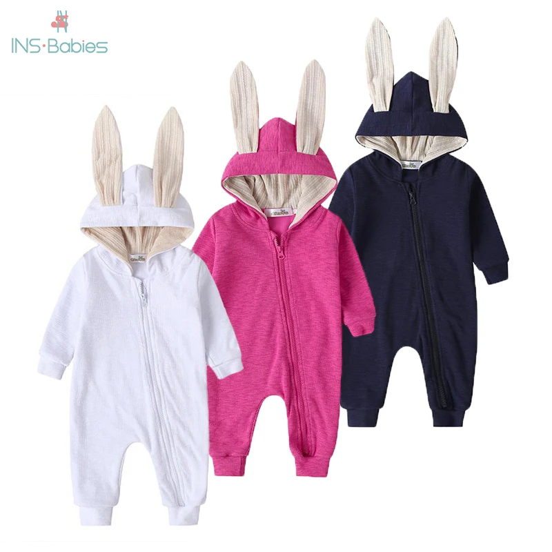 В 2020 году весенне-осенний Детский комбинезон с большими ушами для мальчиков и