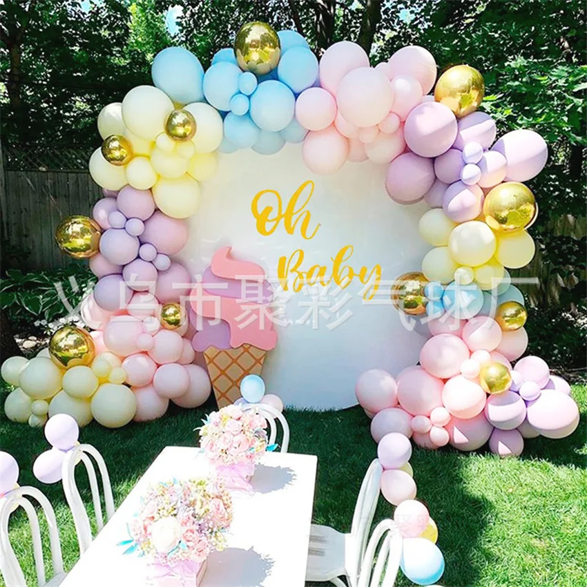 

122Pcs Garland Balloon Chain Set Colorful Metallic Balloons Birthday Party Wedding Decoration Anniversary Globals Christmas