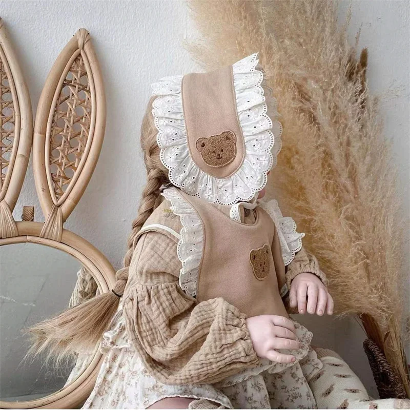 Набор повязок для волос с мультяшным медведем хлопковая детская одежда