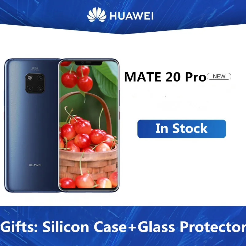 Смартфон HUAWEI Mate 20 Pro водонепроницаемый IP68 40 МП 4 камеры Kirin980 быстрое зарядное