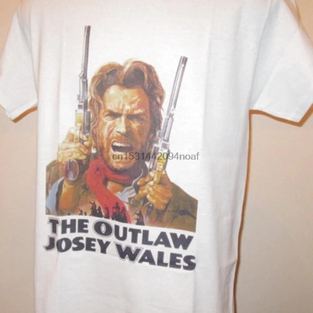 Джоси Уэйлс футболка 70s Западный боевичок Графические футболки Для мужчин и