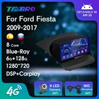 Автомагнитола 2DIN, Android 10, для Ford Fiesta 2009-2017, GPS-навигация, автомобильный мультимедийный плеер