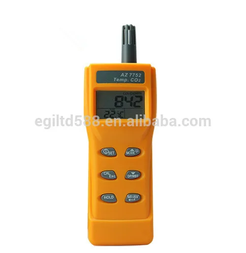 

Ручной тестер CO2 AZ-7752, измеритель качества воздуха в помещении, газоанализатор