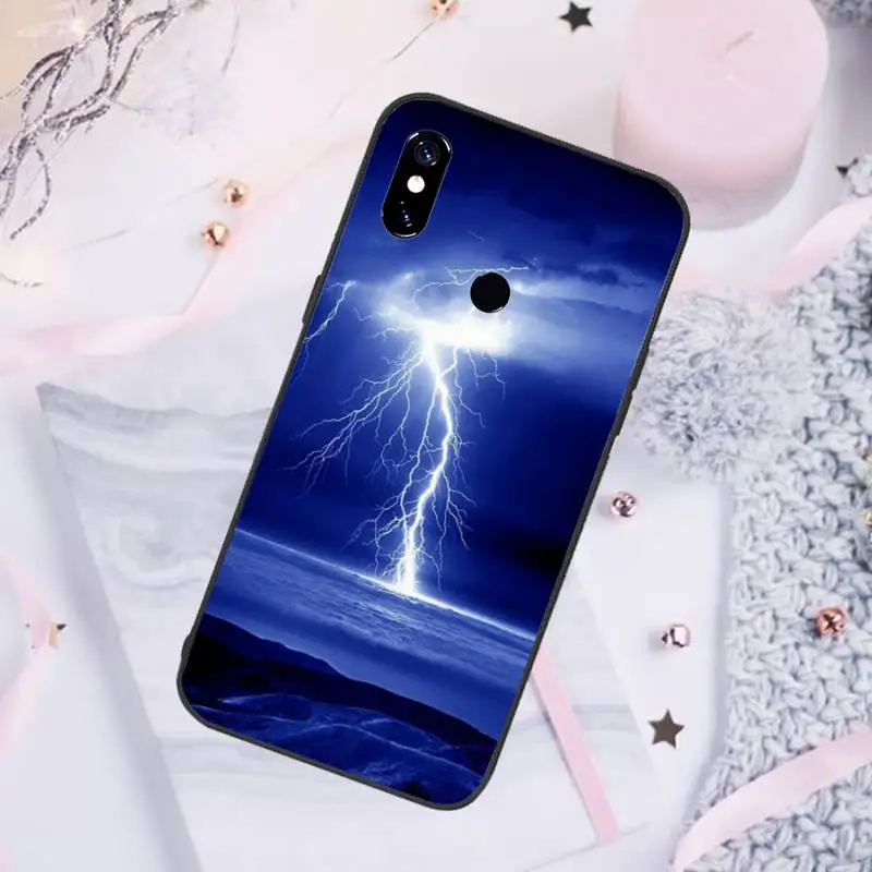 

lightning Flashing Phone Case For Xiaomi Redmi note 7 8 9 pro 8T 9S Mi Note 10 Lite pro