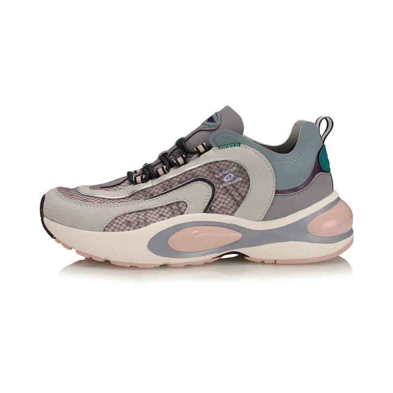 Li-Ning/женские кроссовки V8 с подушкой, LN CLOUD LITE, Ретро стиль, дышащие, с подкладом, спортивная обувь для папы, кроссовки ARHP128 XYP912 - Цвет: ARHP128-5H