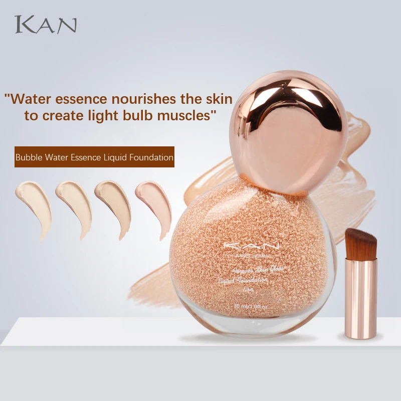 

Liquid Foundation Nourishing Skin Moisturizing Small Bulb Liquid Foundation Natural Makeup Effect Bubble Foundation Cream