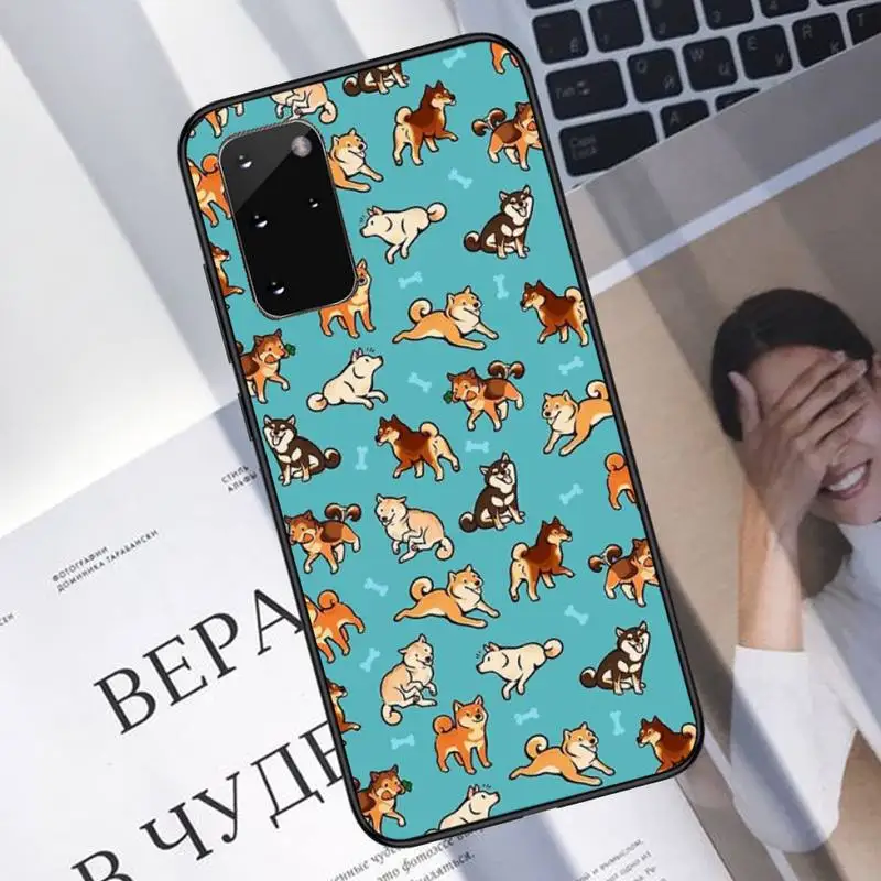 

Shiba Inu Dog cute cartoon Phone Case For Samsung S6 S7 edge S8 S9 S10 e plus A10 A50 A70 note8 J7 2017