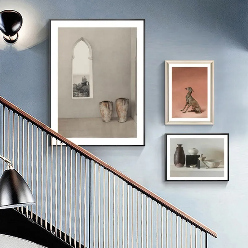 

Nordic Canvas Painting Abstract Still Life Dog Poster and Print Wall Art Pictures on Canvas Living Room Home Interior Decoration