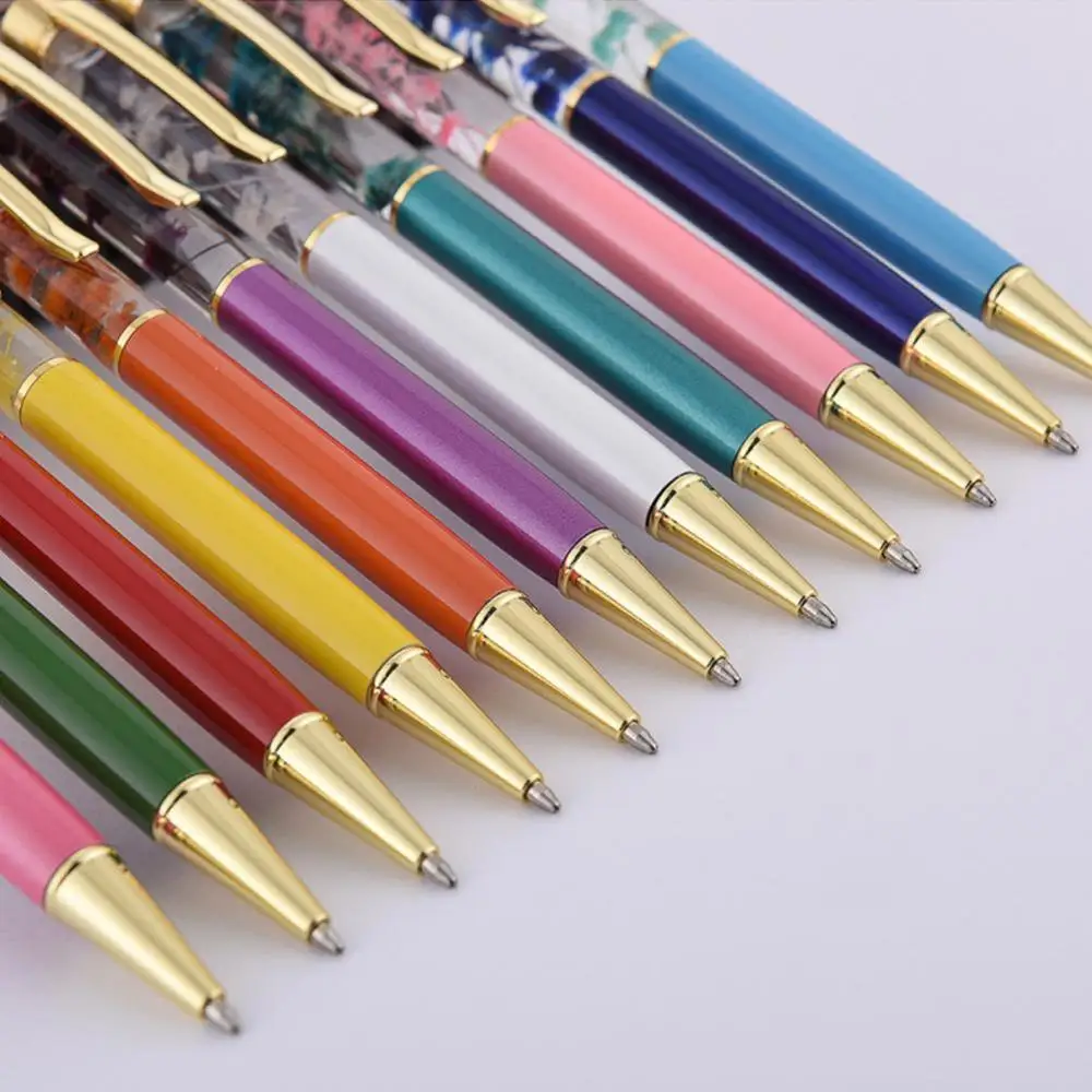 1 шт. роскошные металлические шариковые ручки с цветами мм деловые