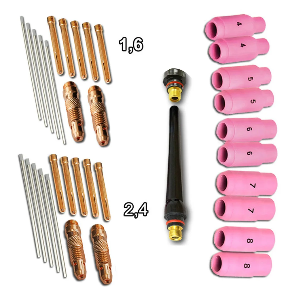 Комплект запасных частей TIG сварочный аппарат инструмент 36 шт. в комплекте для