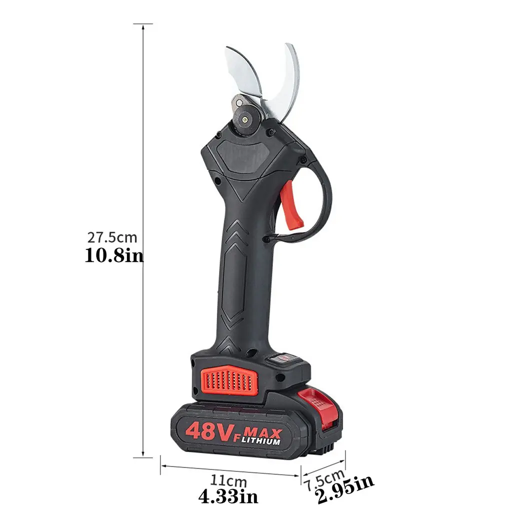 

48V Cordless Trimmer Lithium Ion Battery Electric Pruning Trimmer Efficient Branch Cutter For Fruit Trees