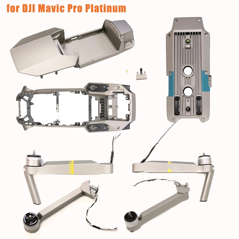 

Original Motor Arms Body Middle Frame Bottom Shell Upper Cover Case RC Drone Replacement Repair Parts for DJI Mavic Pro Platinum
