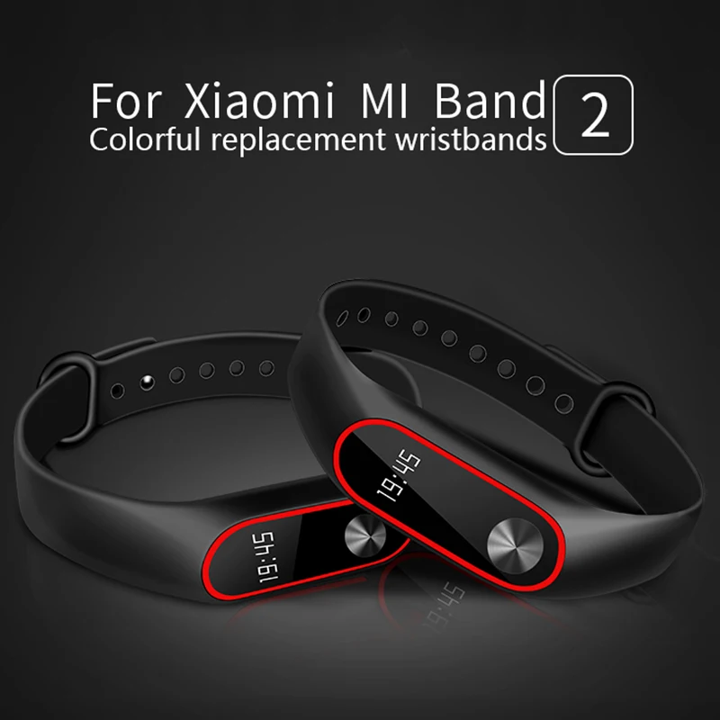 Ремешок силиконовый для Xiaomi Mi Band 2 цветной браслет M2 Smart аксессуары | Электроника