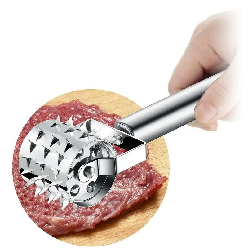 Steel Rotating Meat Tenderizer Hammer Claws Needle Kitchen Steak Grilling Pork Mallet BBQ Poultry Tools | Дом и сад