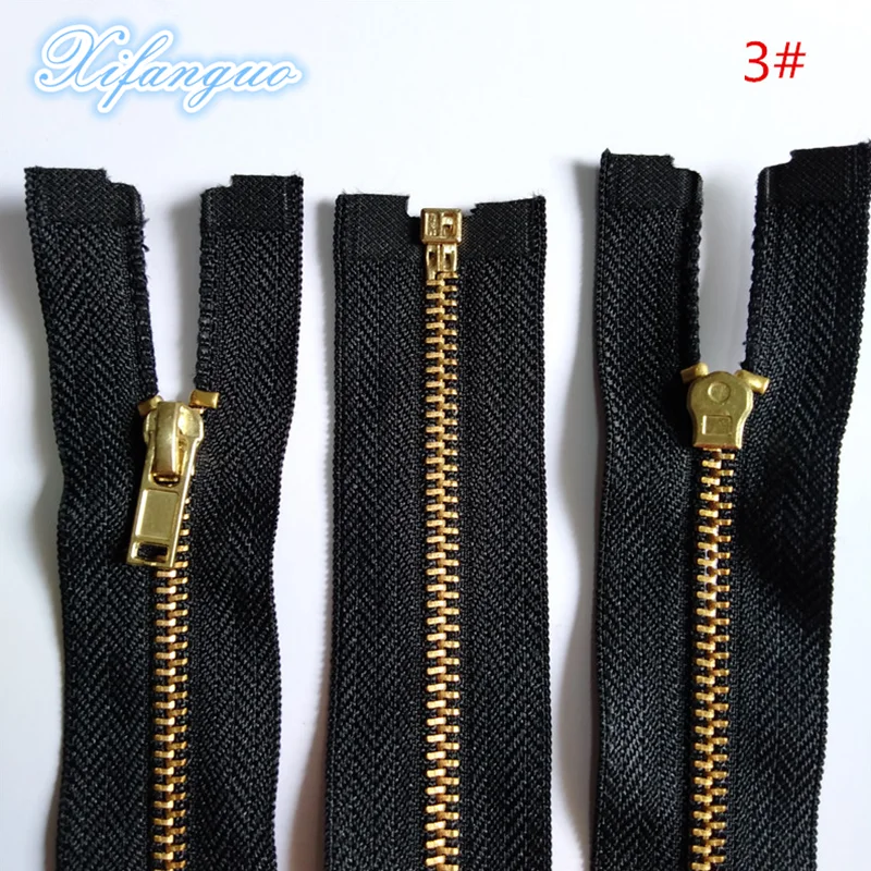 5 шт (30-60 см) Латунь Металл 3 # открытый конец черный нейлон катушка молния | Дом и