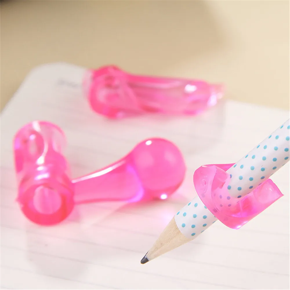 3 шт./компл. силиконовый прозрачный карандаш держатель Дети коррекция осанки при