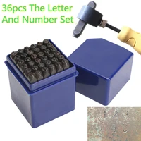 letters number punches symbol stamp metal leather marking puncher kit die tool case craft durable stamps alphabet and numbers