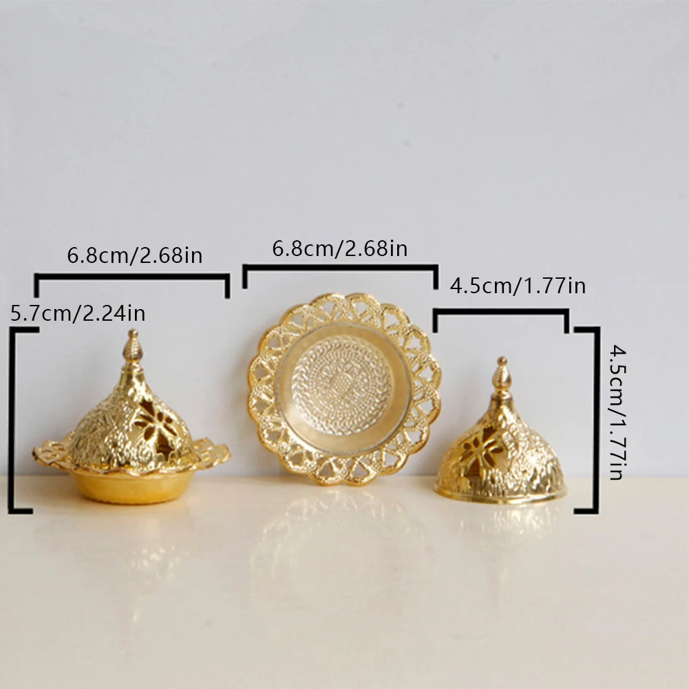 

Retro Lotus Incense Burners Metal Incense Holder Incense Burner Mini Sandalwood Censer Home Office Decor Decoration Craft