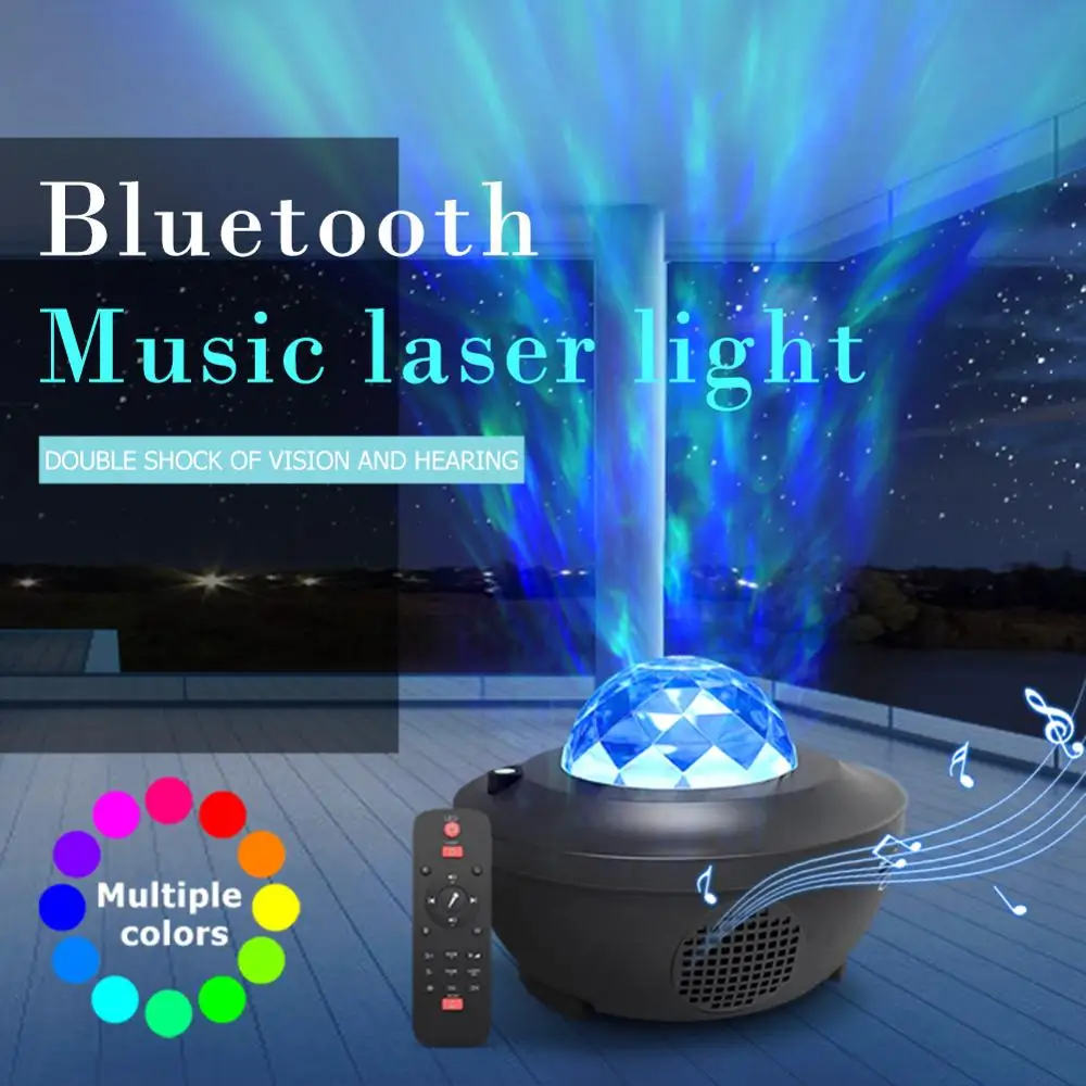 JOYLOVE цветной проектор со звездным небом ночным пейзажем Blueteeth USB голос Управление