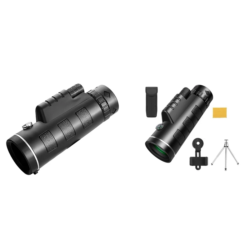 

40X60 Monocular Telescope HD Zoom Monocular Binoculars FMC BAK4 Weak Night Vision Pocket Telescope