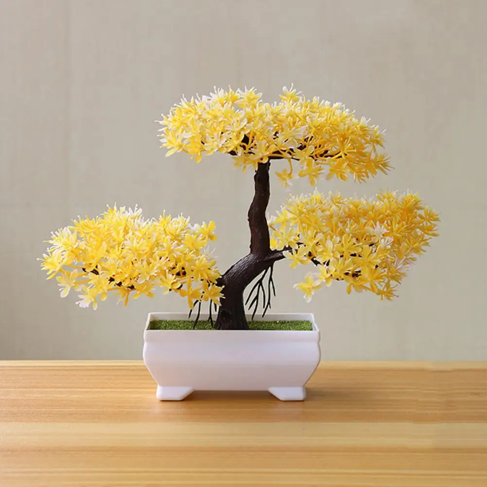 

Artificial Bonsai Natural Realistic Plastic Welcoming Pine Bonsai for Wedding Artificial Plants