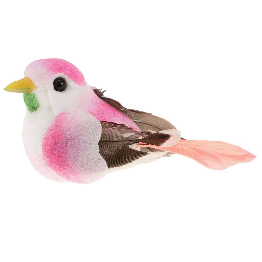 

Artificial Colorful Shining Mini Birds Kids Floral Craft Photograph Party