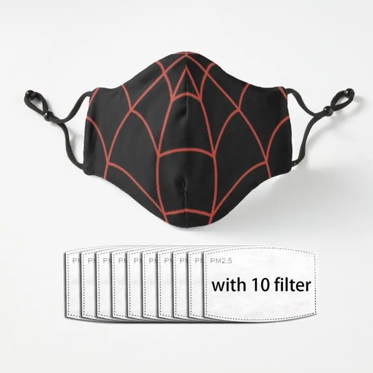 

Модная мужская и женская уличная спортивная маска black spider, модная Тканевая маска для взрослых с фильтрами