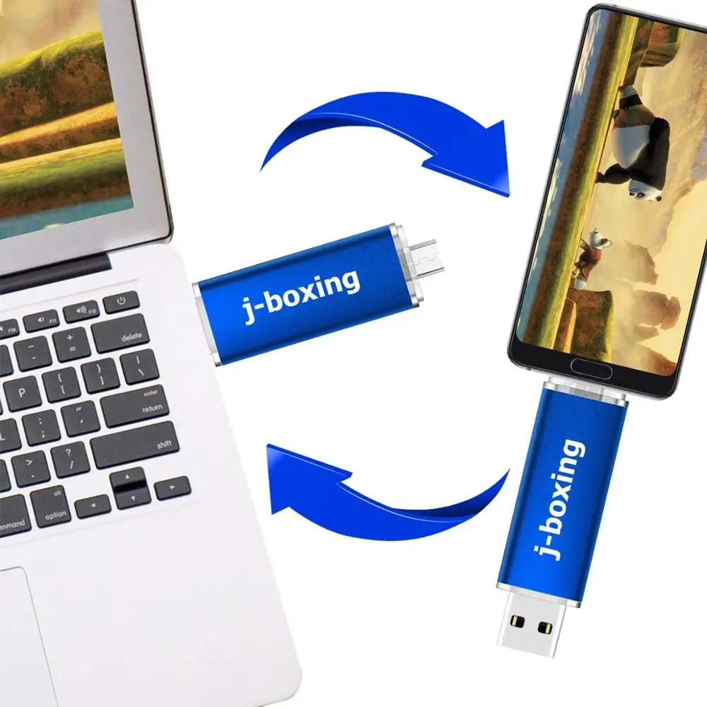 J-боксинг 5 шт OTG USB флэш-накопитель 8 ГБ 16 Микро двойной порт для ПК Samsung Huawei ноутбук