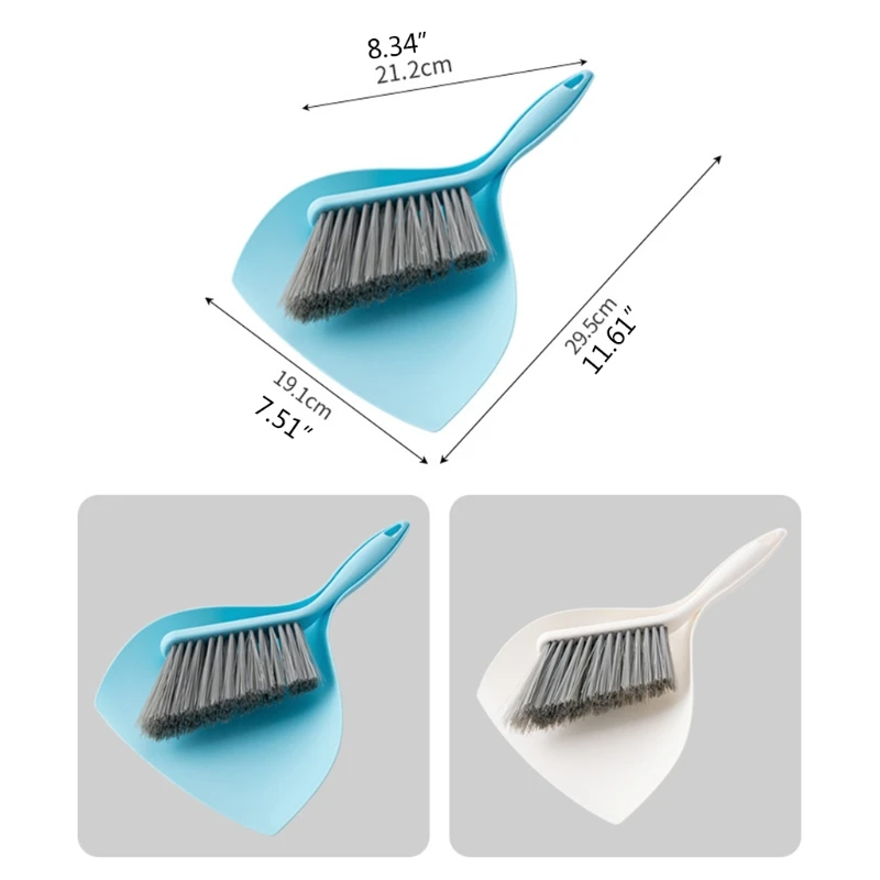 

Mini Dustpan and Broom Set Brush Dust Pan Desktop Sweep Cleaning Household Brushes Portable Desktop Tool