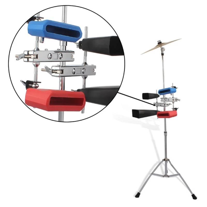 

2Set Multi-Function Clamping Rod Professional Bracket Clip Metal Bracket Connecting Brake Drum Percussion Set Accessory