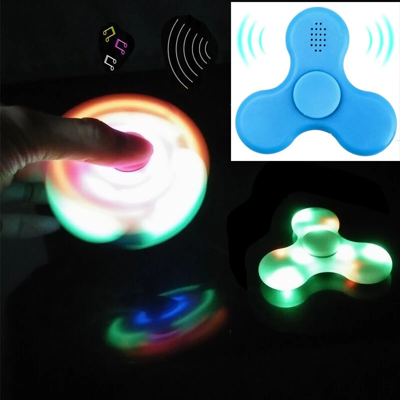 

Спиннер-антистресс со светодиодной подсветкой и Bluetooth-динамиком